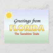 Grüße aus Florida Postkarte (Vorderseite)