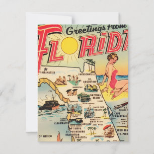 Grüße aus Florida RSVP Karte