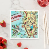 Grüße aus Florida Serviette (Beispiel)