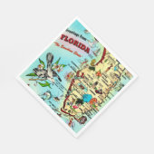 Grüße aus Florida Serviette (Ecke)