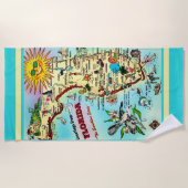 Grüße aus Florida Strandtuch (Vorderseite)