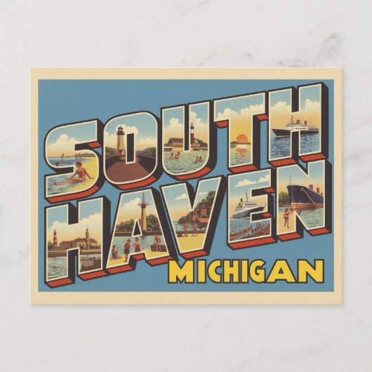 Grüße aus Florida Vintag Postkarte (Vorderseite)