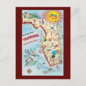 Grüße aus Florida, Vintage Karte, Postkarte (Vorderseite)