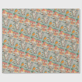 Grüße aus Florida Vintager Touristenkarte Geschenkpapier (Flach)