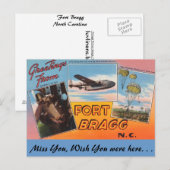 Grüße aus Fort Bragg Postkarte (Vorne/Hinten)