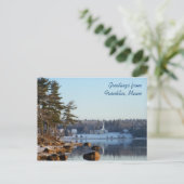 Grüße aus Franklin, Maine Postkarte (Stehend Vorderseite)