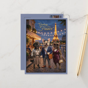 Grüße aus Frankreich Reise Postkarte