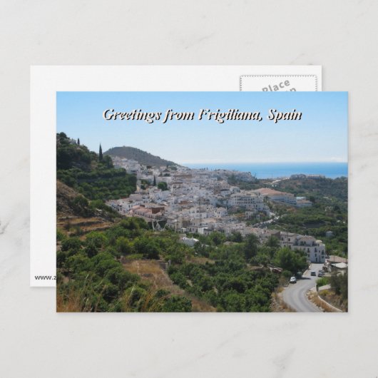 Grüße aus Frigiliana, Spanien Postkarte (Vorne/Hinten)