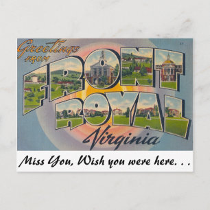 Grüße aus Front Royal, Virginia Postkarte
