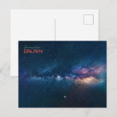 Grüße aus Galaxy Postkarte (Vorne/Hinten)