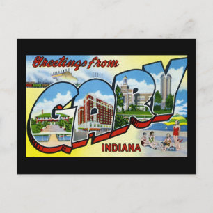 Grüße aus Gary Indiana Postkarte