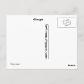 Grüße aus Georgia Postkarte (Rückseite)