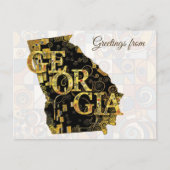 Grüße aus Georgia Postkarte (Vorderseite)
