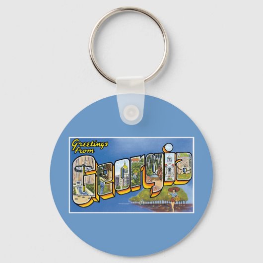 Grüße aus Georgien! Schlüsselanhänger (Vorderseite)