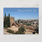 Grüße aus Granada, Spanien Postkarte (Vorderseite)