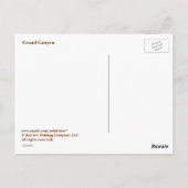 Grüße aus Grand Canyon Postkarte (Rückseite)