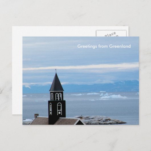 Grüße aus Grönland 8 Postkarte (Vorne/Hinten)
