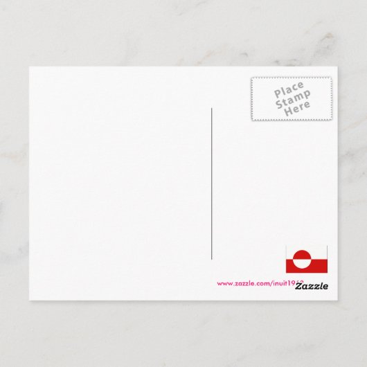 Grüße aus Grönland 8 Postkarte (Rückseite)