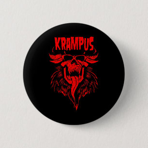 Grüße aus Gruss Vom Krampus Weihnachtsfest Button
