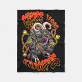 Grüße aus Gruss Vom Krampus Weihnachtsfest Fleecedecke (Vorderseite)