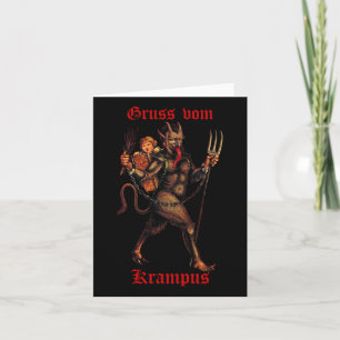 Grüße aus Gruss Vom Krampus Weihnachtsfest Karte