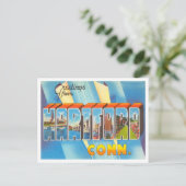 Grüße aus Hartford, Connecticut Travel Postkarte (Stehend Vorderseite)