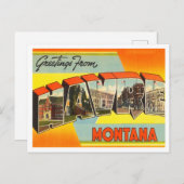 Grüße aus Havre, Montana Vintage Travel Postkarte (Vorne/Hinten)