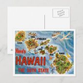 Grüße aus Hawaii Postkarte (Vorne/Hinten)