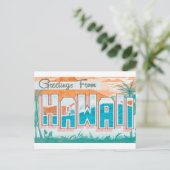 Grüße aus Hawaii Postkarte (Stehend Vorderseite)