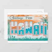 Grüße aus Hawaii Postkarte (Vorne/Hinten)