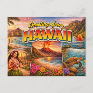 Grüße aus Hawaii Postkarte