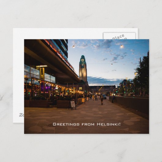 Grüße aus Helsinki Postkarte (Vorne/Hinten)