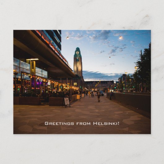 Grüße aus Helsinki Postkarte (Vorderseite)
