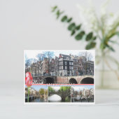 Grüße aus Holland - Amsterdam Postcard Postkarte (Stehend Vorderseite)