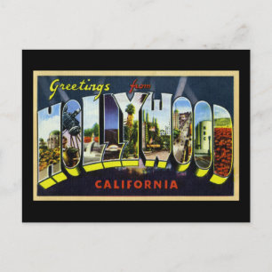 Grüße aus Hollywood California Postkarte