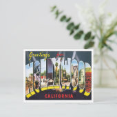 Grüße aus Hollywood California Postkarte (Stehend Vorderseite)