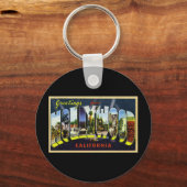 Grüße aus Hollywood California Schlüsselanhänger (Vorderseite)