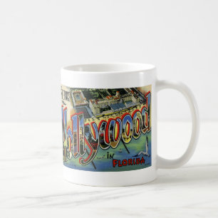 Grüße aus Hollywood FL Vintage Postkarten Tasse