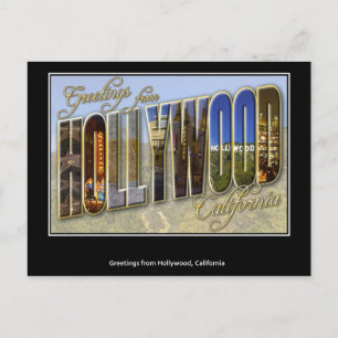 Grüße aus Hollywood Postkarte