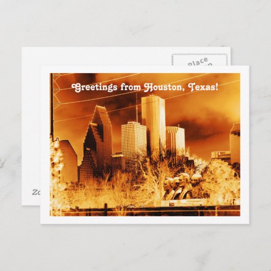 Grüße aus Houston, Texas! Postkarte (Vorne/Hinten)