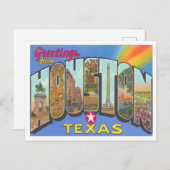 Grüße aus Houston, Texas Vintage Travel Postkarte (Vorne/Hinten)