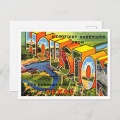 Grüße aus Houston, Texas Vintage Travel Postkarte (Vorne/Hinten)