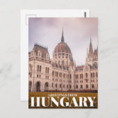 Grüße aus hungrig postkarte (Vorne/Hinten)