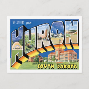 Grüße aus Huron South Dakota US Stadt Postkarte