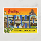 Grüße aus Idaho, Der Staat von Gem Postkarte (Vorderseite)