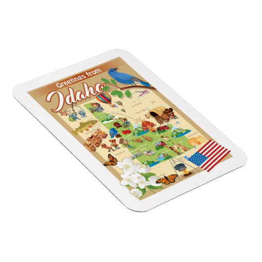 Grüße aus Idaho Magnet (Rechte Seite)