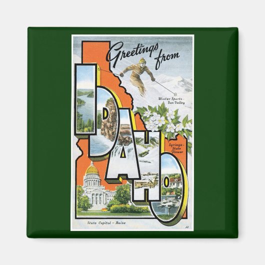 Grüße aus Idaho! Magnet (Vorne)