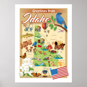 Grüße aus Idaho Poster