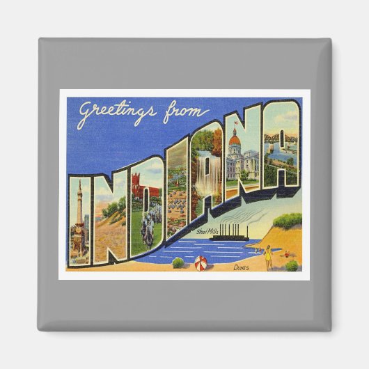 Grüße aus Indiana Magnet (Vorne)