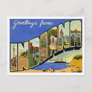 Grüße aus Indiana Postkarte